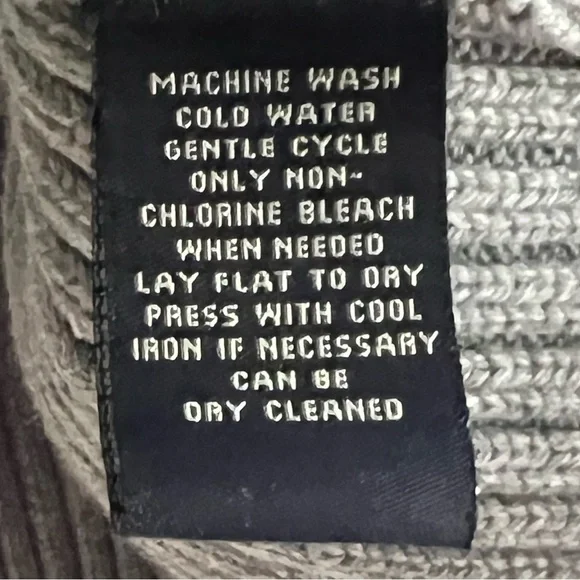 Vintage Ralph Lauren 100% Cotton Quarter Zip Pull Over Rib Knit Sweater Size L - Picture 11 of 13